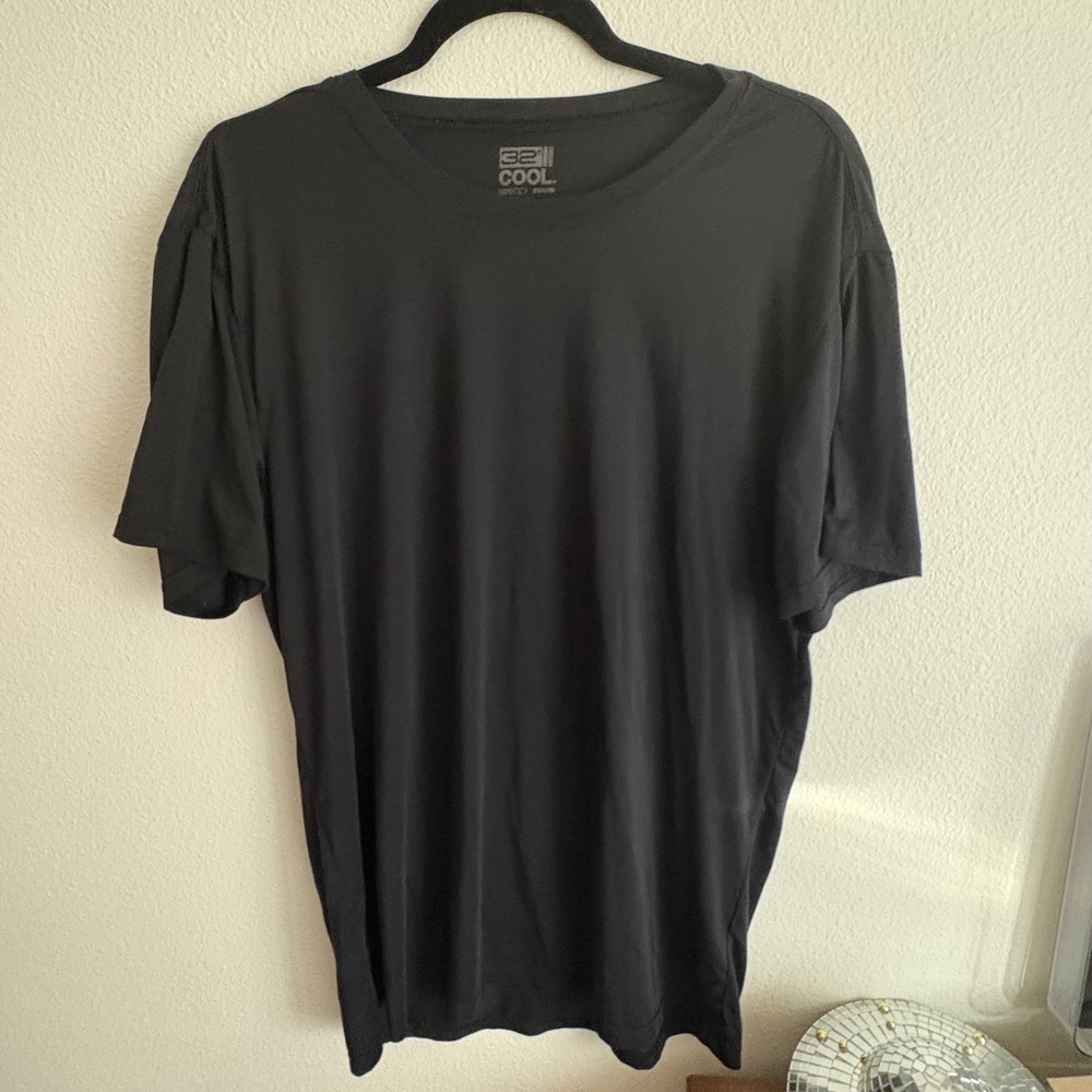 32 Degrees Cool Mens Short Sleeve Active T-Shirt Black Size L T218792